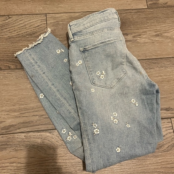 Abercrombie & Fitch Denim - Abercrombie & Fitch | Mid-rise Skinny Ankle Embroidered Jeans